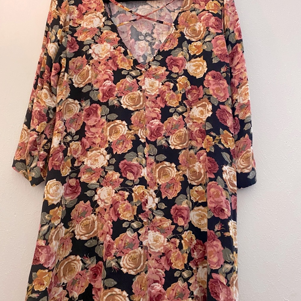 Floral mini dress